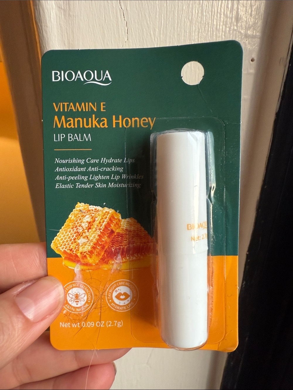 BIOAQUA Vitamin E Manuka Honey Lip Balm - White Tube
